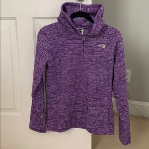 North Face girls xl zip up hoodie